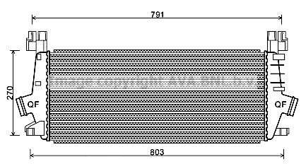 AVA QUALITY COOLING Välijäähdytin OL4549